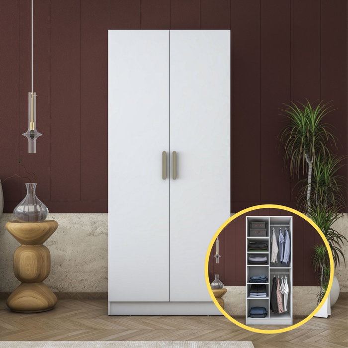Hanah Home Armario BA171 - 4609 Blanco Hanah Home Armario BA171 - 4609 Blanco